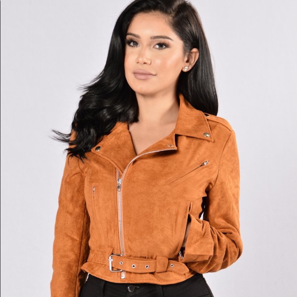 💕❤️😘NWT! SUEDE BELTED JACKET - RUST😘❤️💕 - Picture 1 of 6